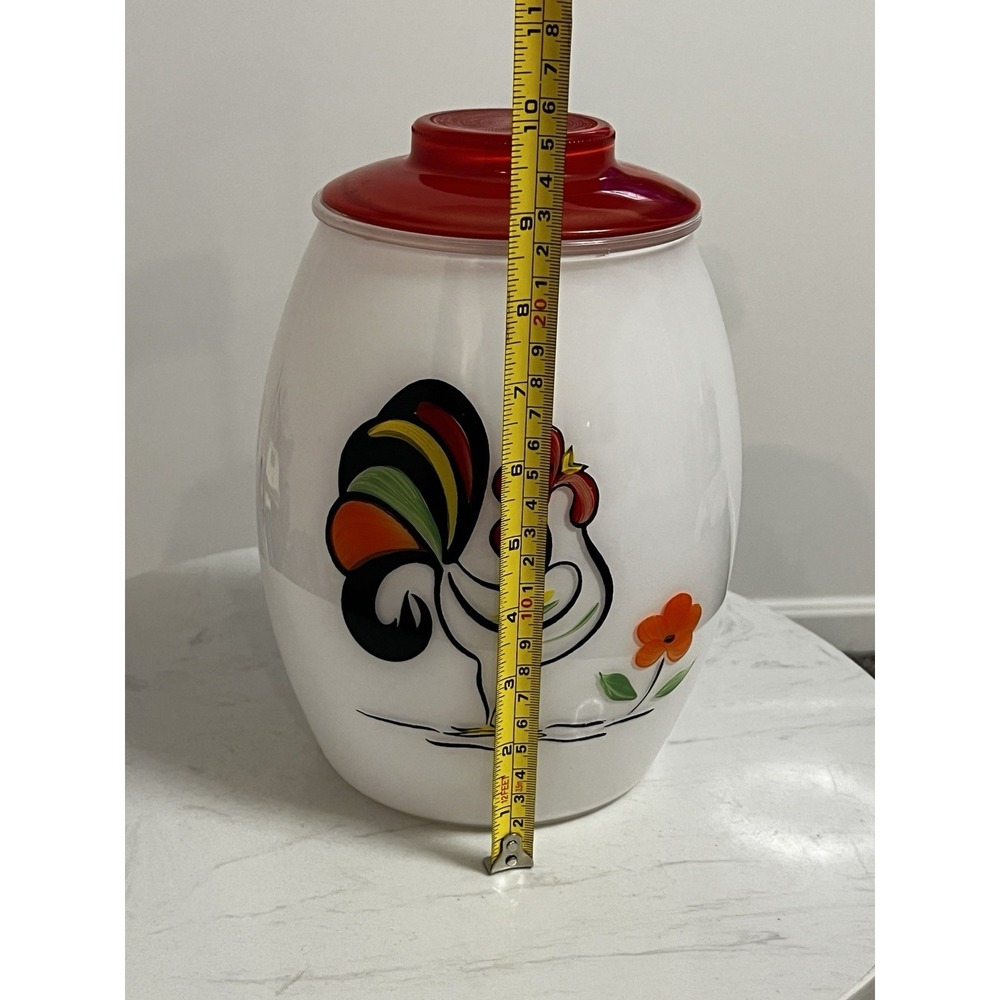 Vtg Bartlett Collins Cookie Jar Proud Rooster Canister Farmhouse Cottage Chicken - Picture 16 of 16
